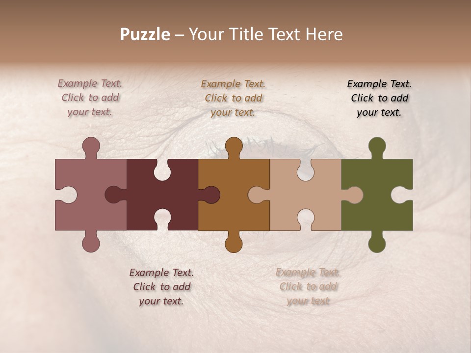 Aging Healthy Woman PowerPoint Template