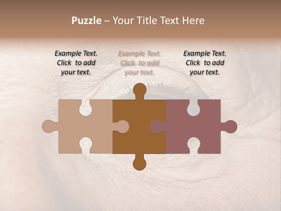 Aging Healthy Woman PowerPoint Template