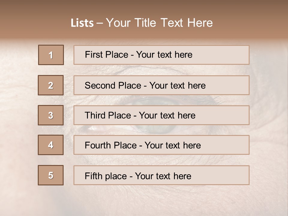 Aging Healthy Woman PowerPoint Template