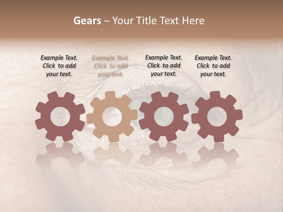 Aging Healthy Woman PowerPoint Template