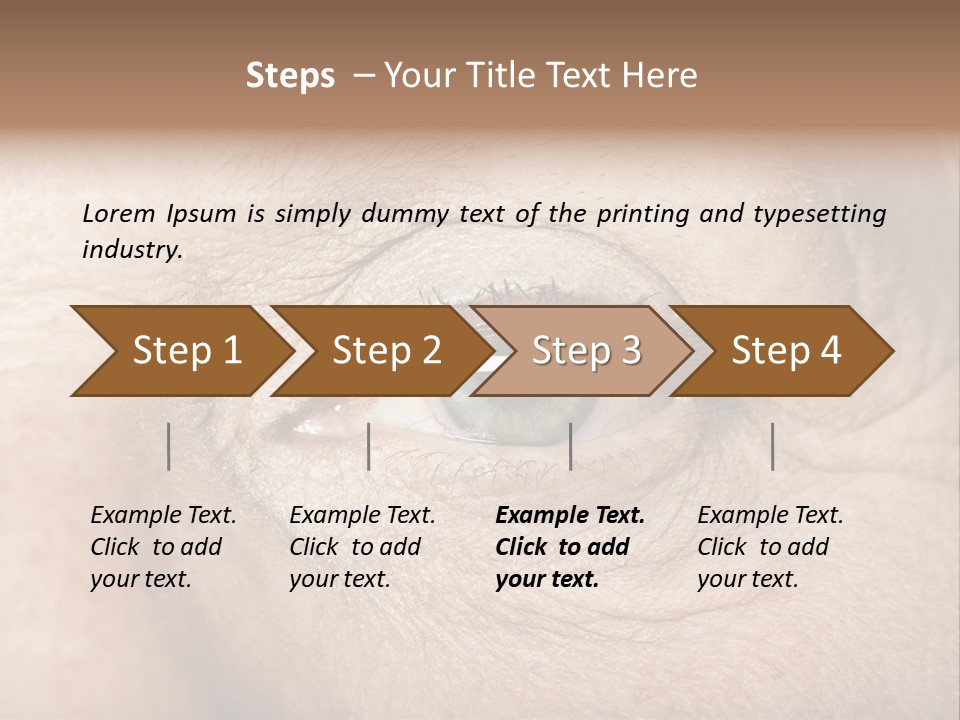 Aging Healthy Woman PowerPoint Template