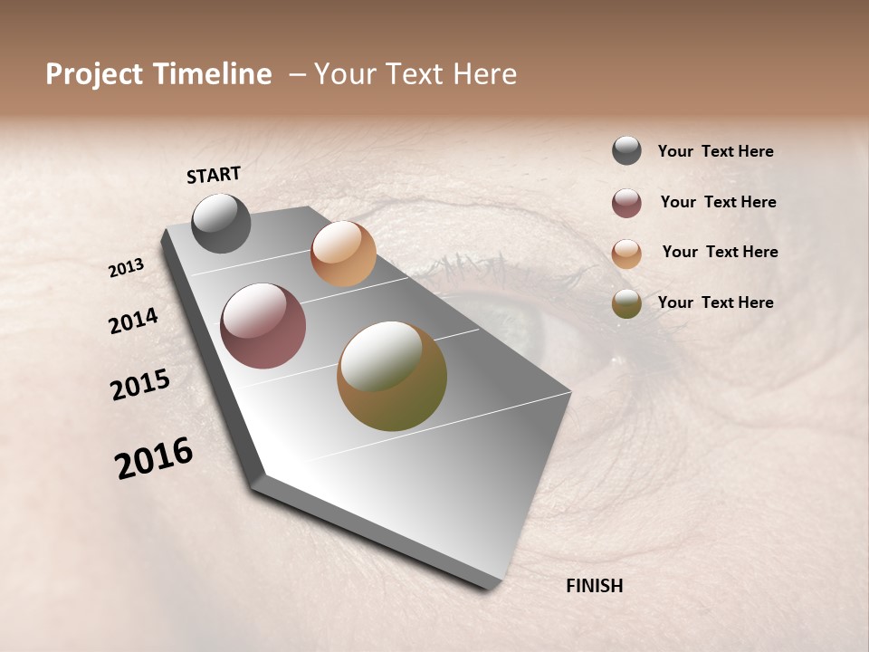 Aging Healthy Woman PowerPoint Template