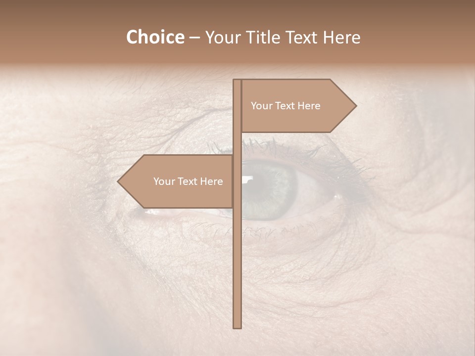 Aging Healthy Woman PowerPoint Template