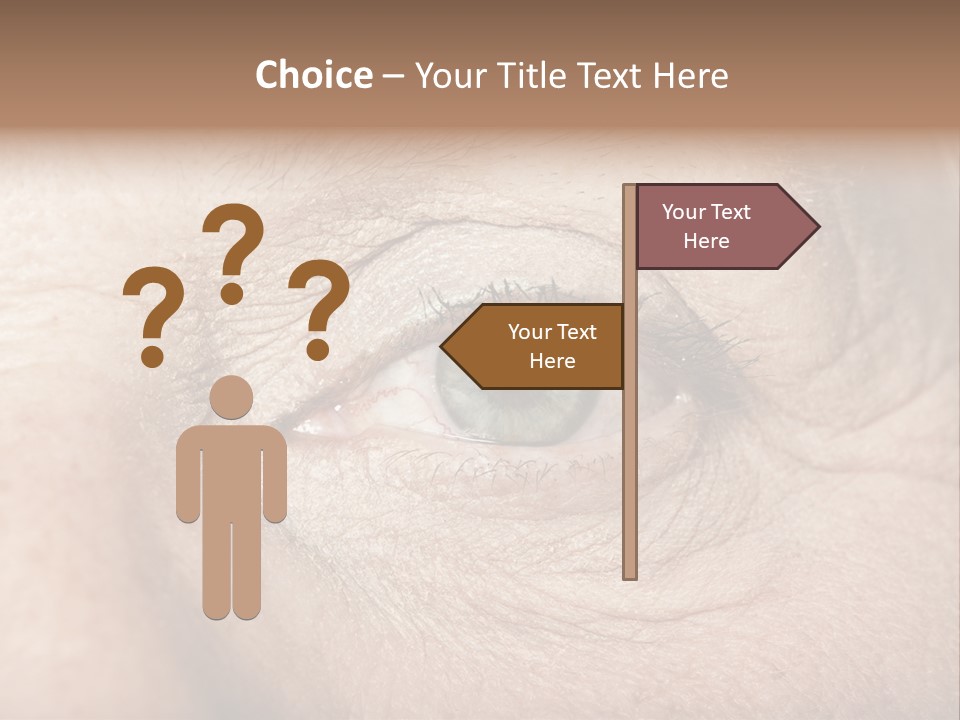 Aging Healthy Woman PowerPoint Template