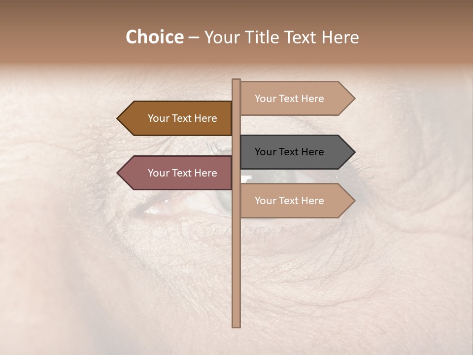 Aging Healthy Woman PowerPoint Template