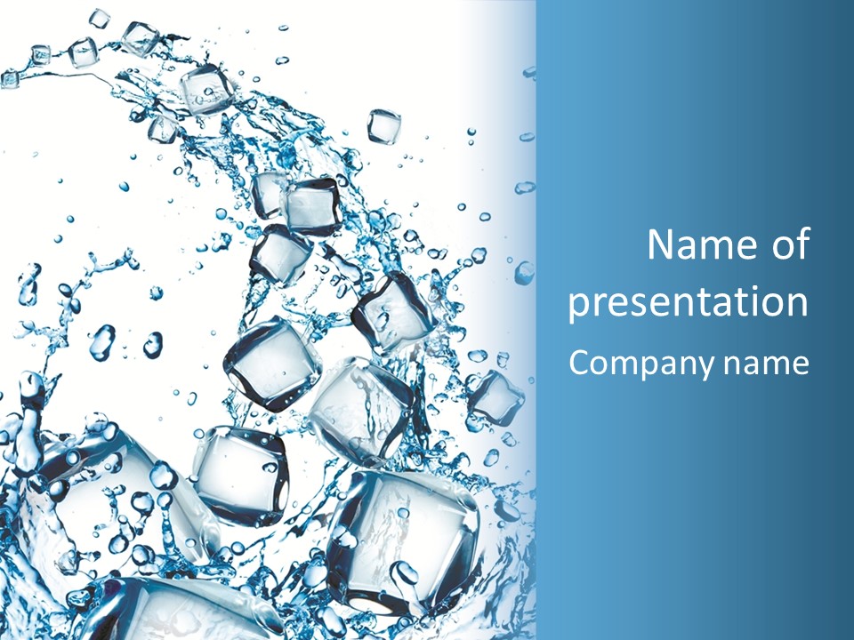 Transparent Refreshment Light PowerPoint Template