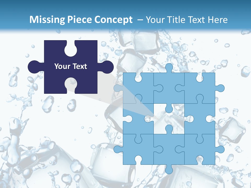 Transparent Refreshment Light PowerPoint Template