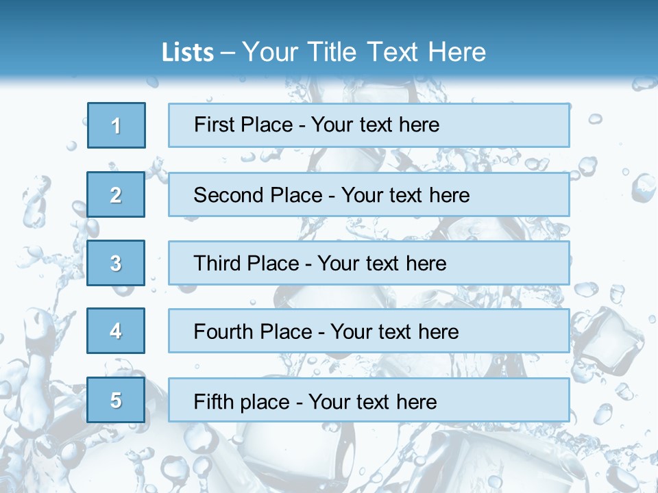 Transparent Refreshment Light PowerPoint Template