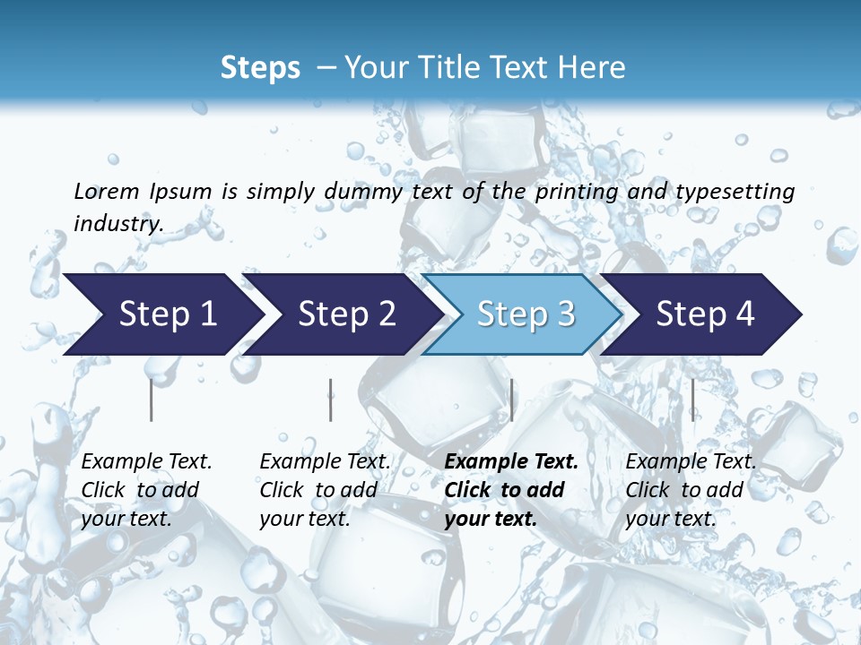 Transparent Refreshment Light PowerPoint Template