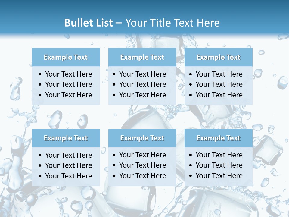 Transparent Refreshment Light PowerPoint Template