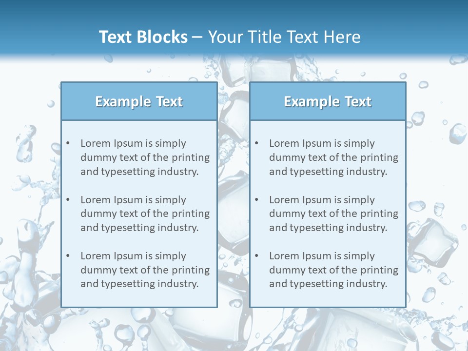 Transparent Refreshment Light PowerPoint Template