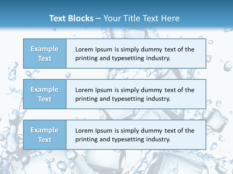 Transparent Refreshment Light PowerPoint Template