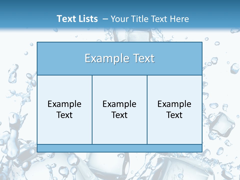 Transparent Refreshment Light PowerPoint Template