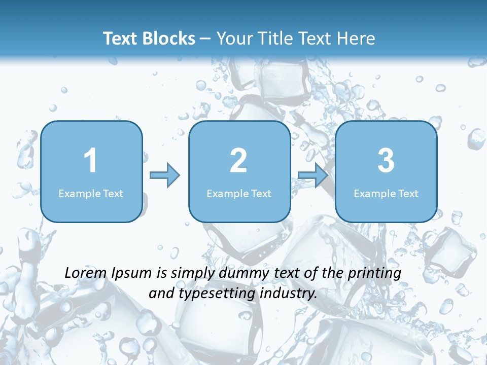 Transparent Refreshment Light PowerPoint Template