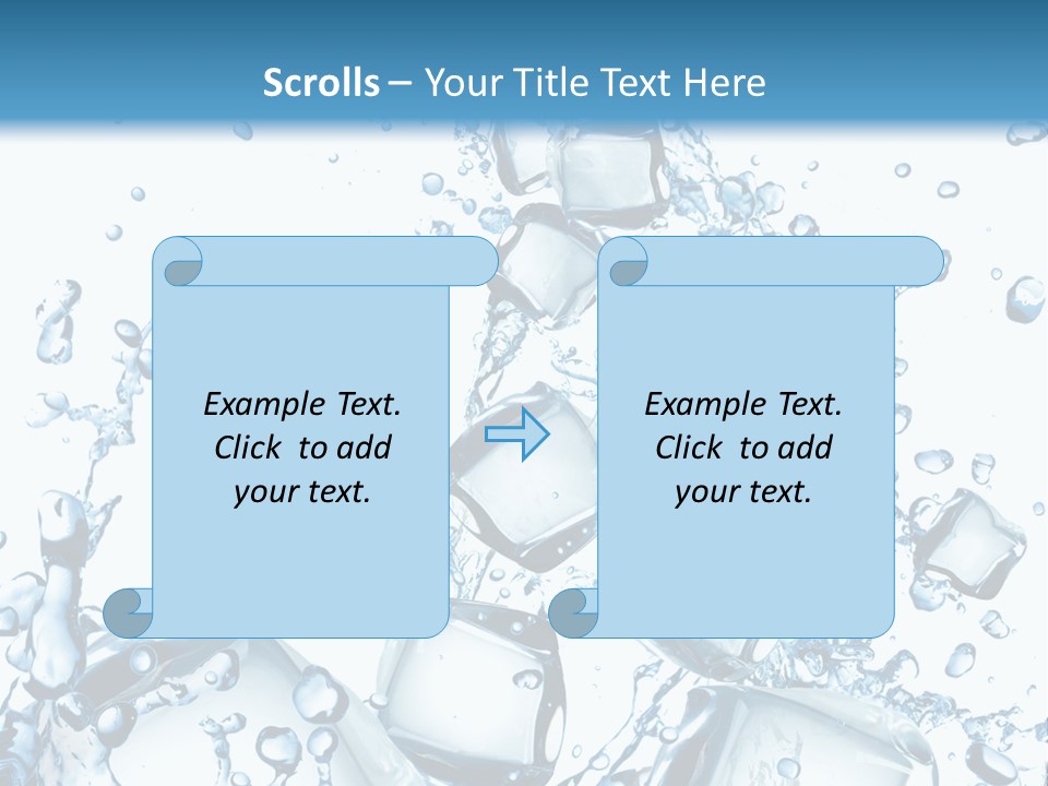 Transparent Refreshment Light PowerPoint Template