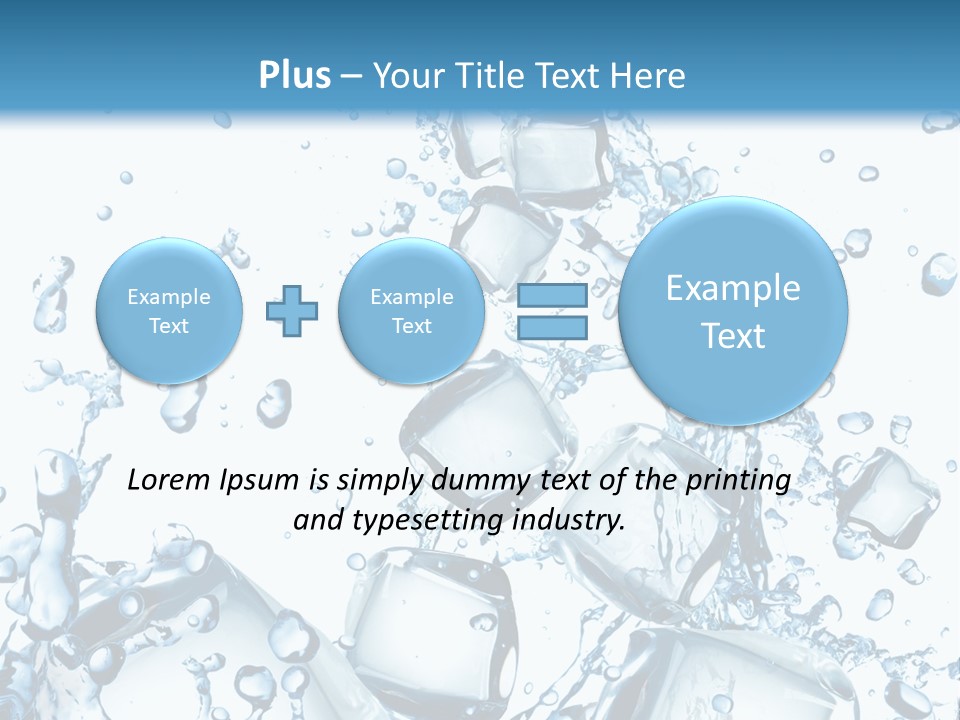 Transparent Refreshment Light PowerPoint Template