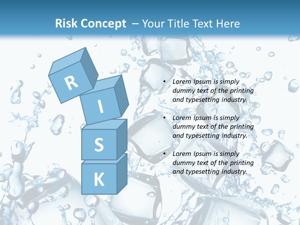 Transparent Refreshment Light PowerPoint Template