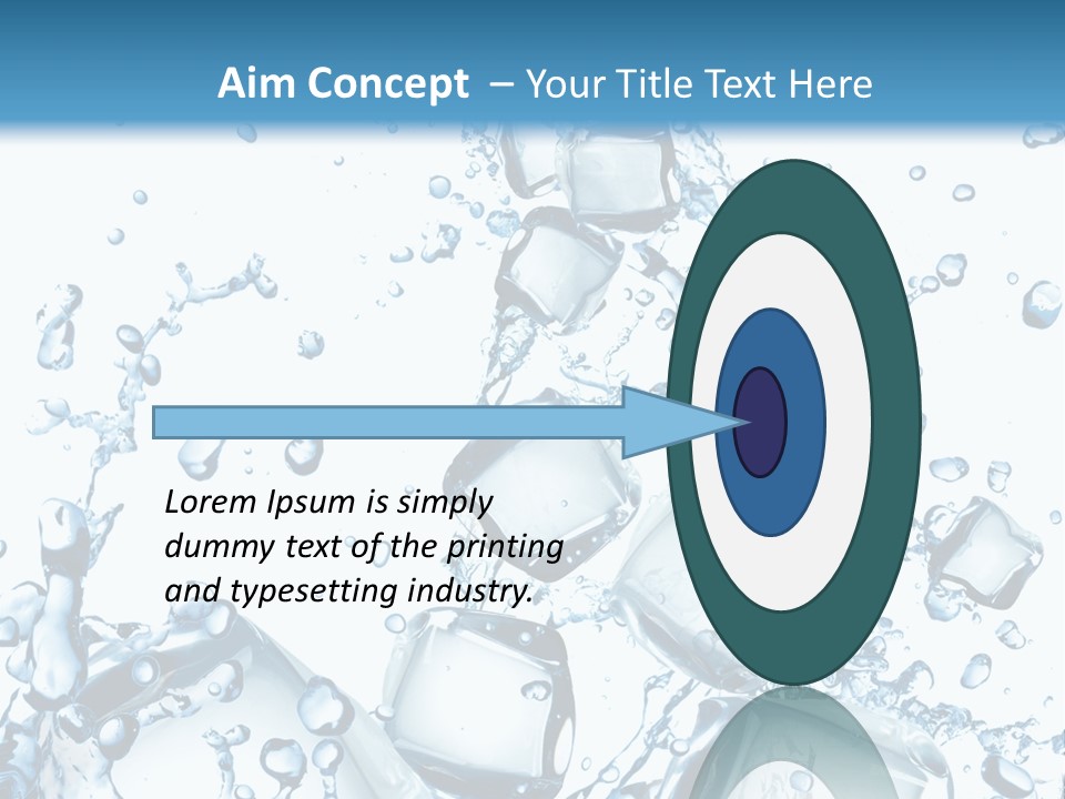 Transparent Refreshment Light PowerPoint Template