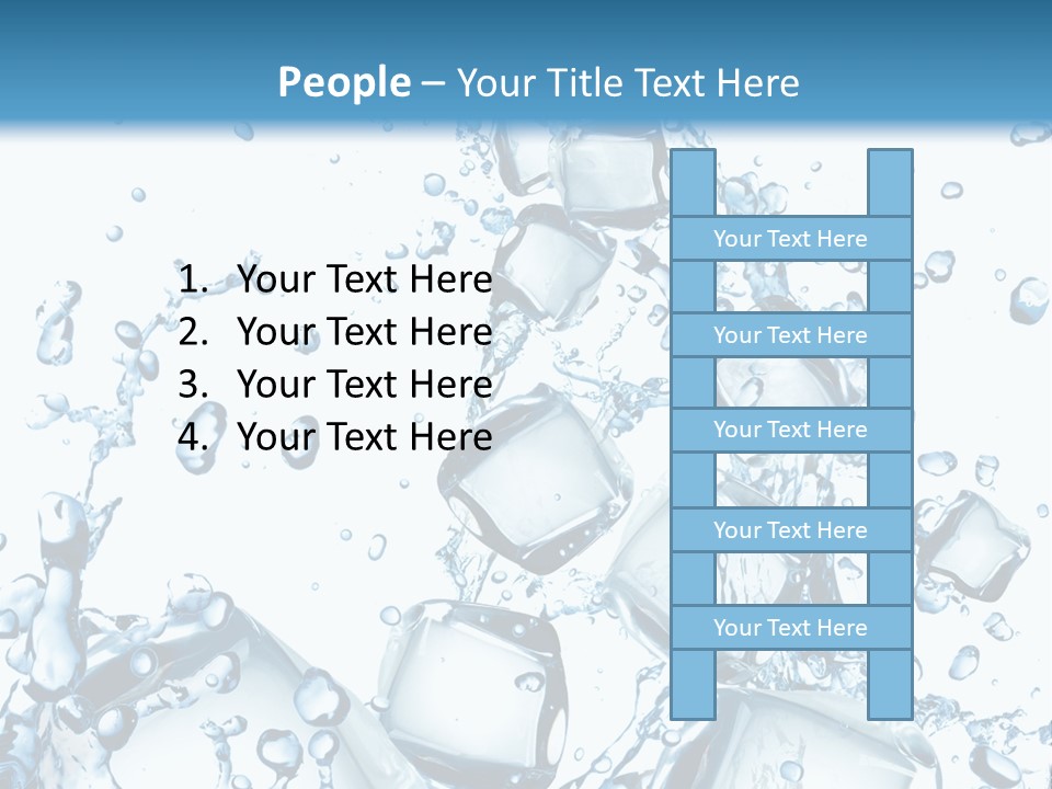 Transparent Refreshment Light PowerPoint Template