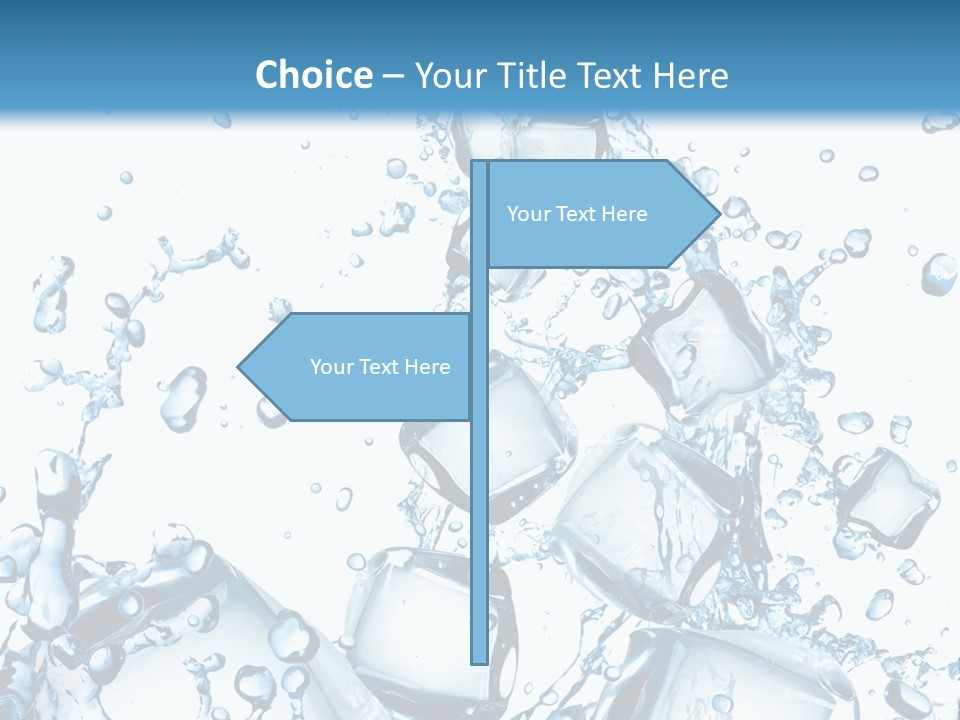 Transparent Refreshment Light PowerPoint Template