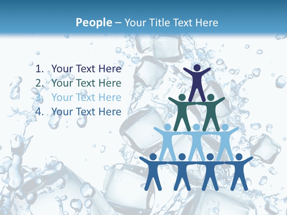 Transparent Refreshment Light PowerPoint Template