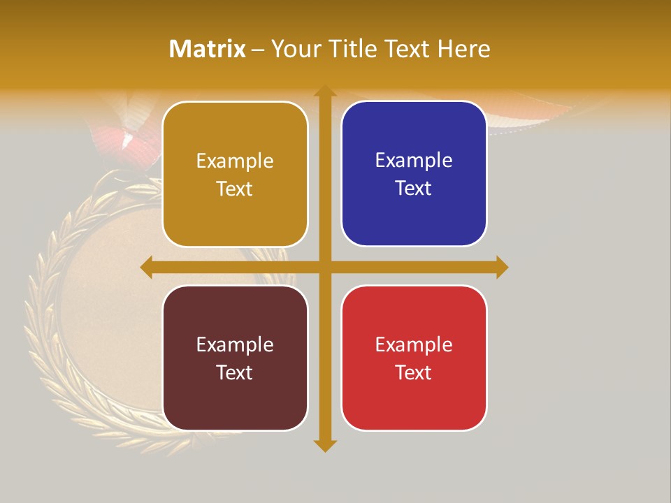 Certificate Award Gold PowerPoint Template