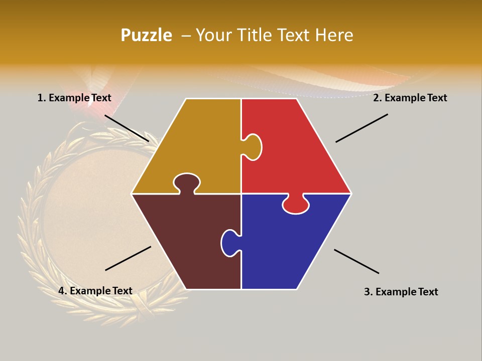 Certificate Award Gold PowerPoint Template