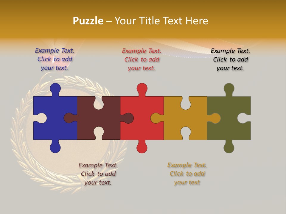 Certificate Award Gold PowerPoint Template