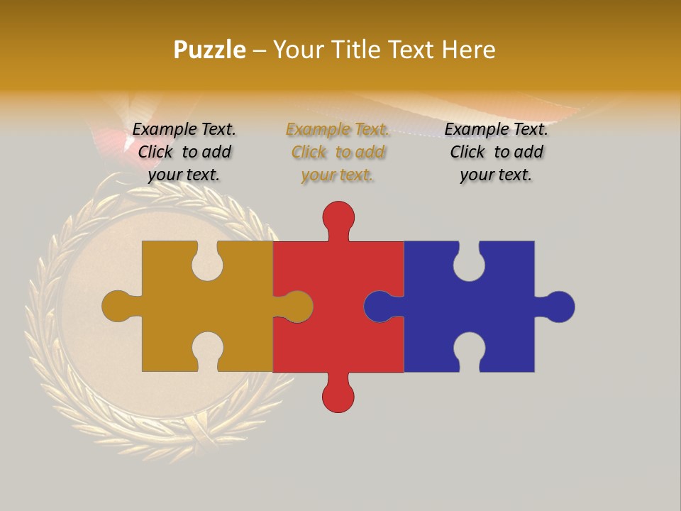 Certificate Award Gold PowerPoint Template