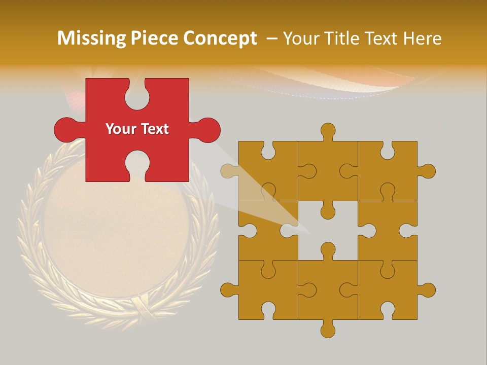 Certificate Award Gold PowerPoint Template