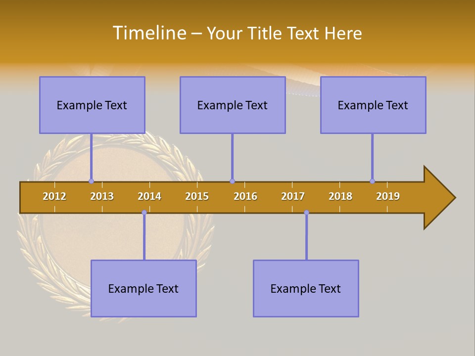 Certificate Award Gold PowerPoint Template