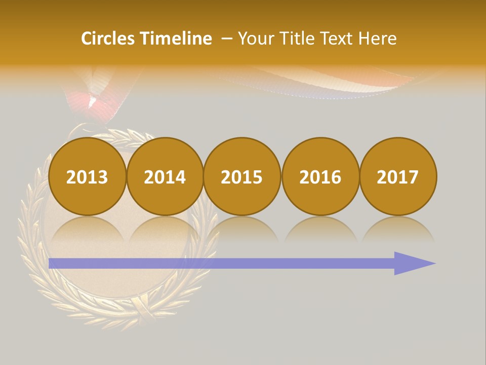 Certificate Award Gold PowerPoint Template