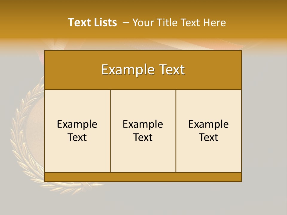 Certificate Award Gold PowerPoint Template