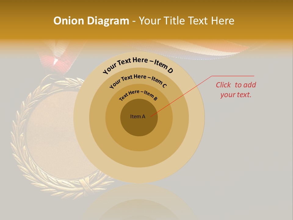 Certificate Award Gold PowerPoint Template