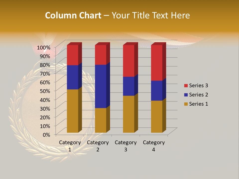 Certificate Award Gold PowerPoint Template