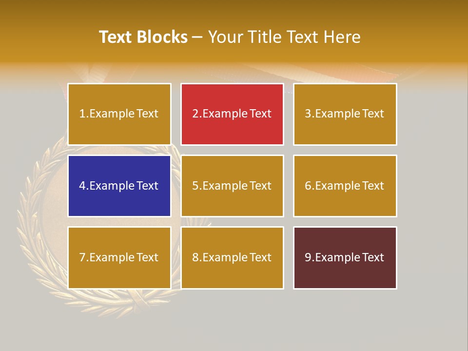 Certificate Award Gold PowerPoint Template