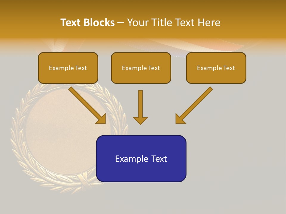 Certificate Award Gold PowerPoint Template