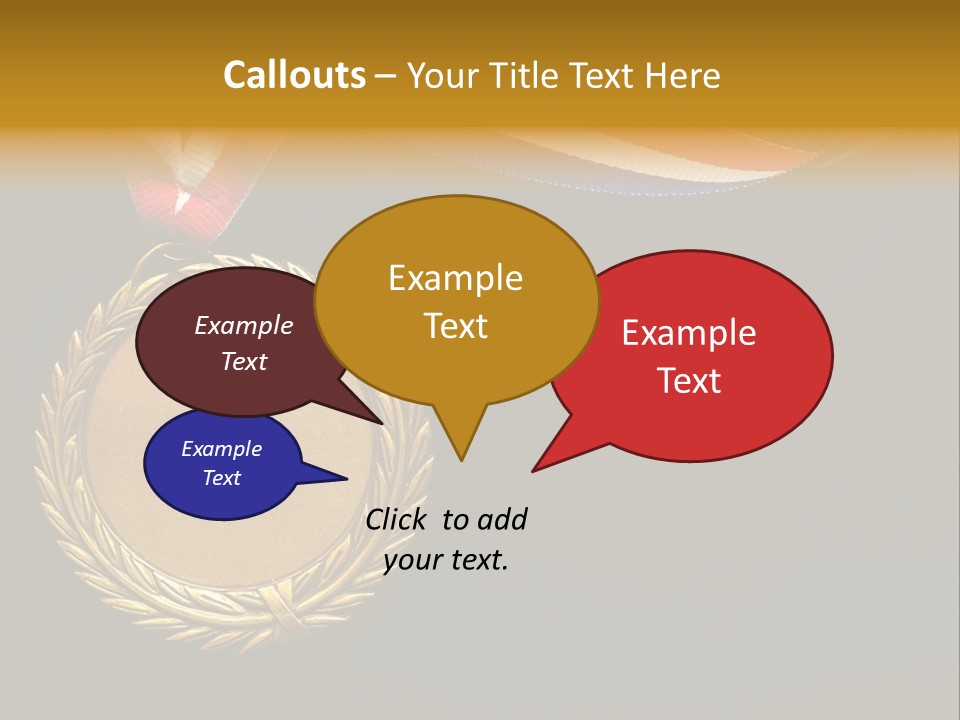Certificate Award Gold PowerPoint Template