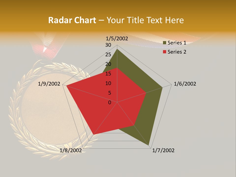 Certificate Award Gold PowerPoint Template