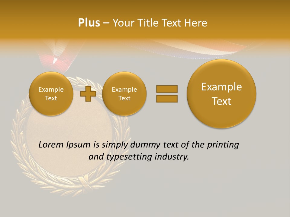 Certificate Award Gold PowerPoint Template
