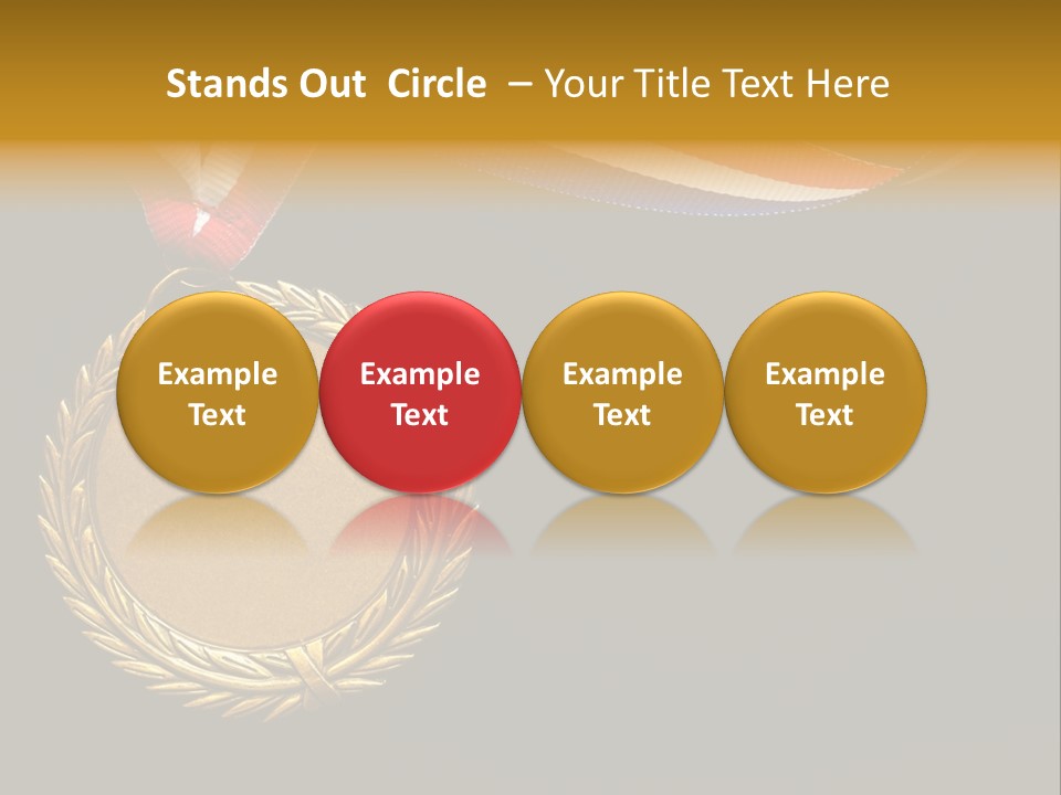 Certificate Award Gold PowerPoint Template