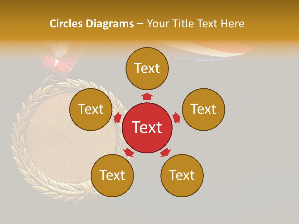 Certificate Award Gold PowerPoint Template