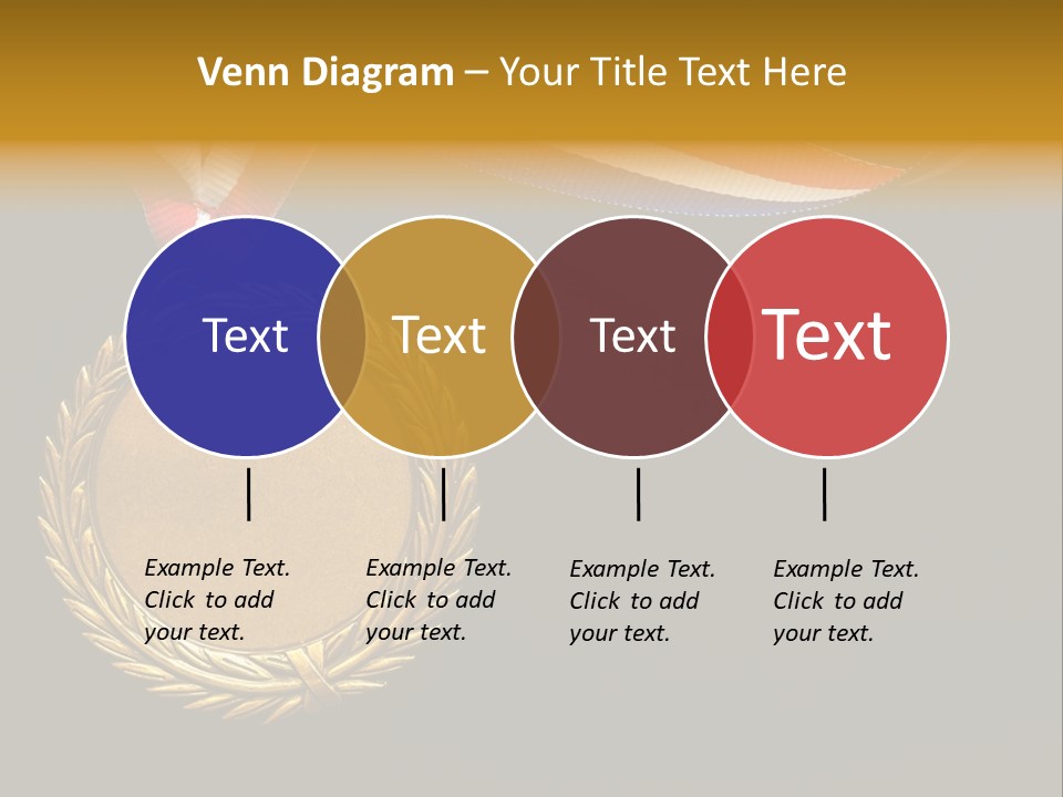 Certificate Award Gold PowerPoint Template