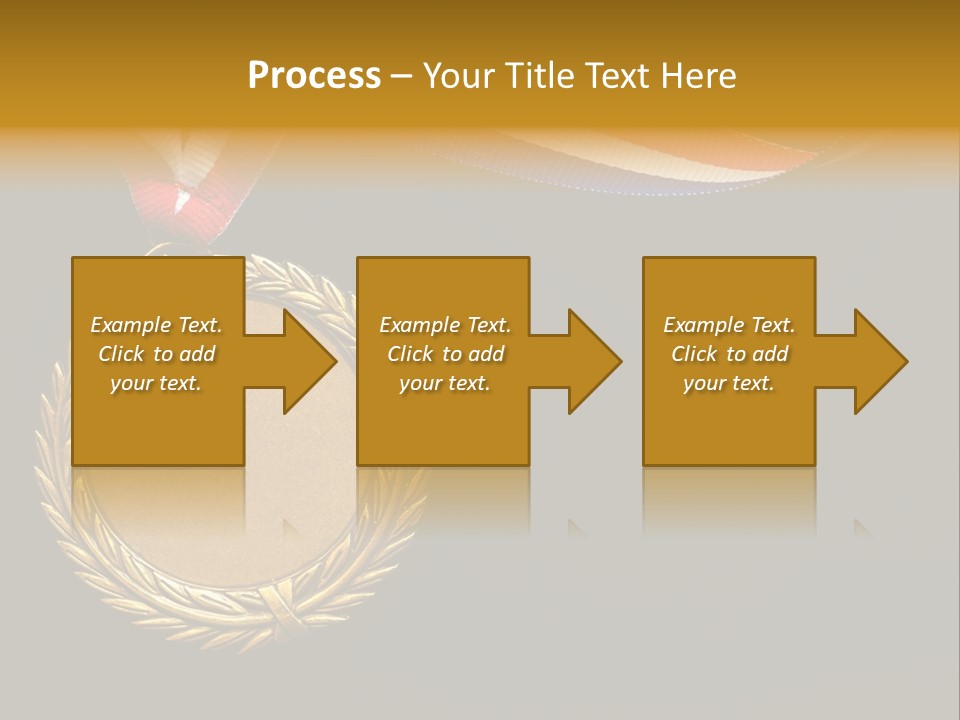 Certificate Award Gold PowerPoint Template