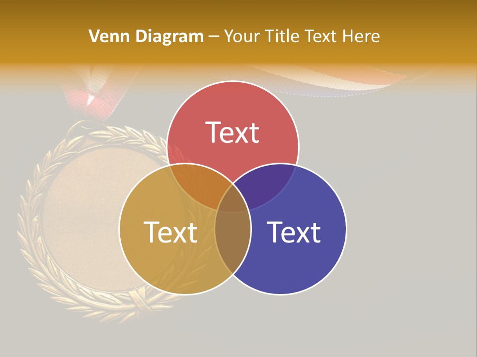 Certificate Award Gold PowerPoint Template