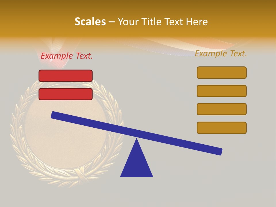 Certificate Award Gold PowerPoint Template
