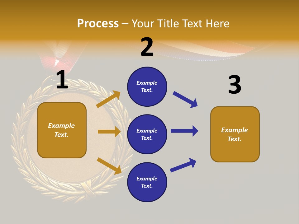 Certificate Award Gold PowerPoint Template