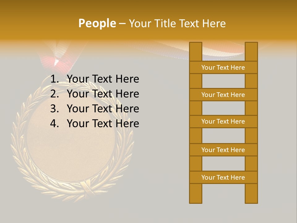 Certificate Award Gold PowerPoint Template