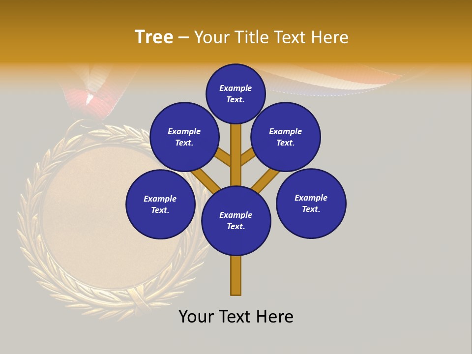 Certificate Award Gold PowerPoint Template