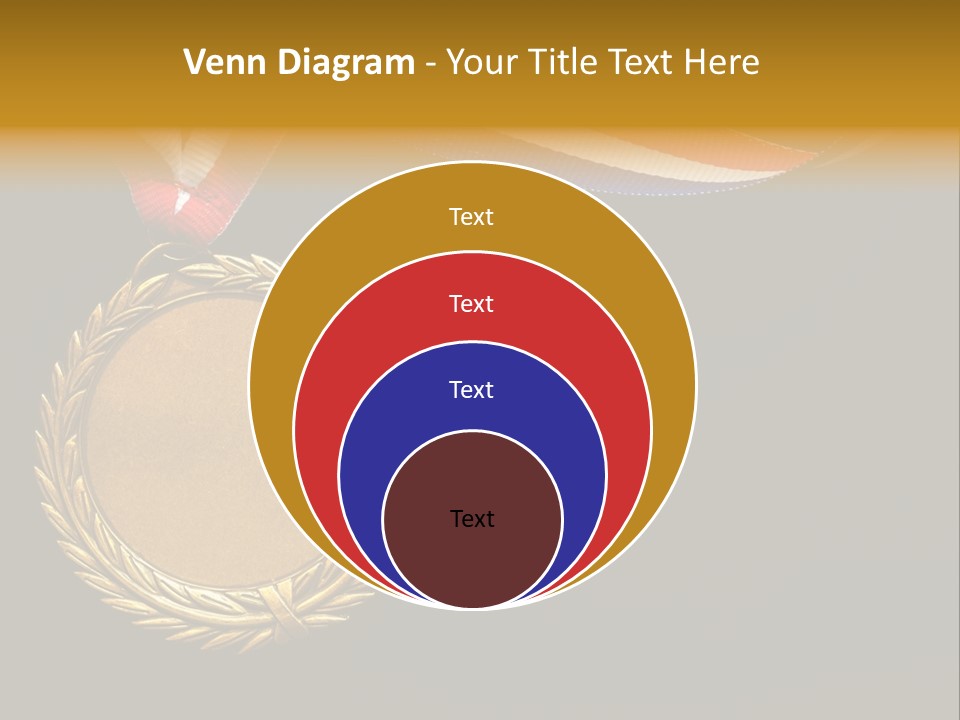 Certificate Award Gold PowerPoint Template